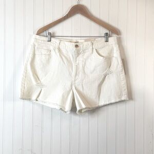 Universal Thread White Highest Rise Shortie Shorts Size 14 NWT